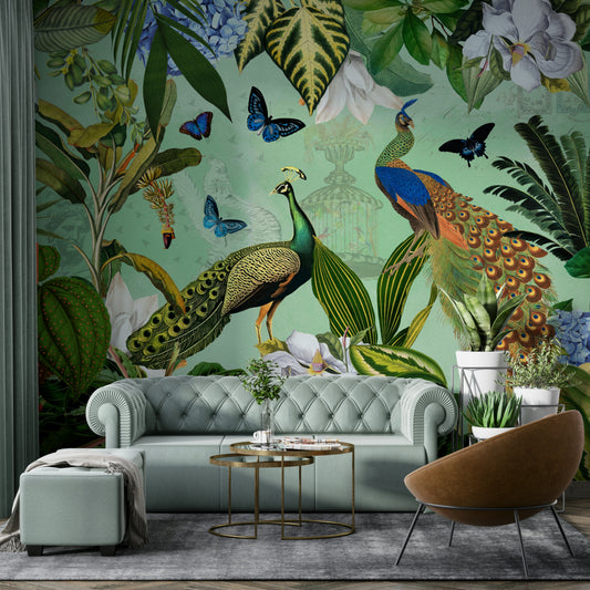 Floral and greenery wallpaper for walls

