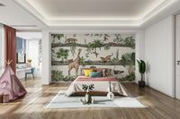 A classic jungle theme wallpaper for walls.


