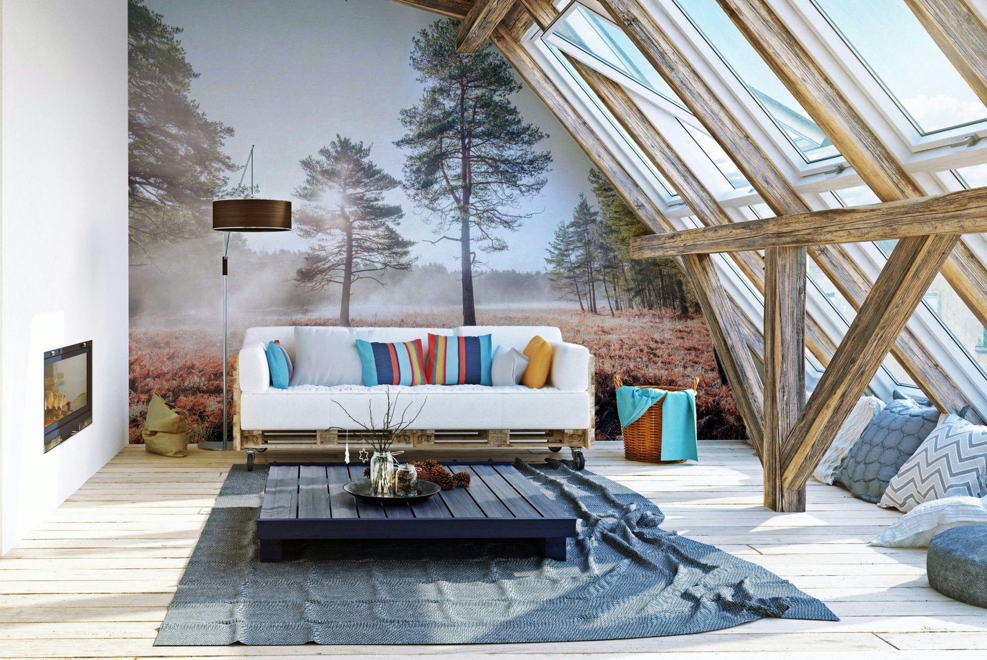 Ideal for bedrooms or living rooms.

