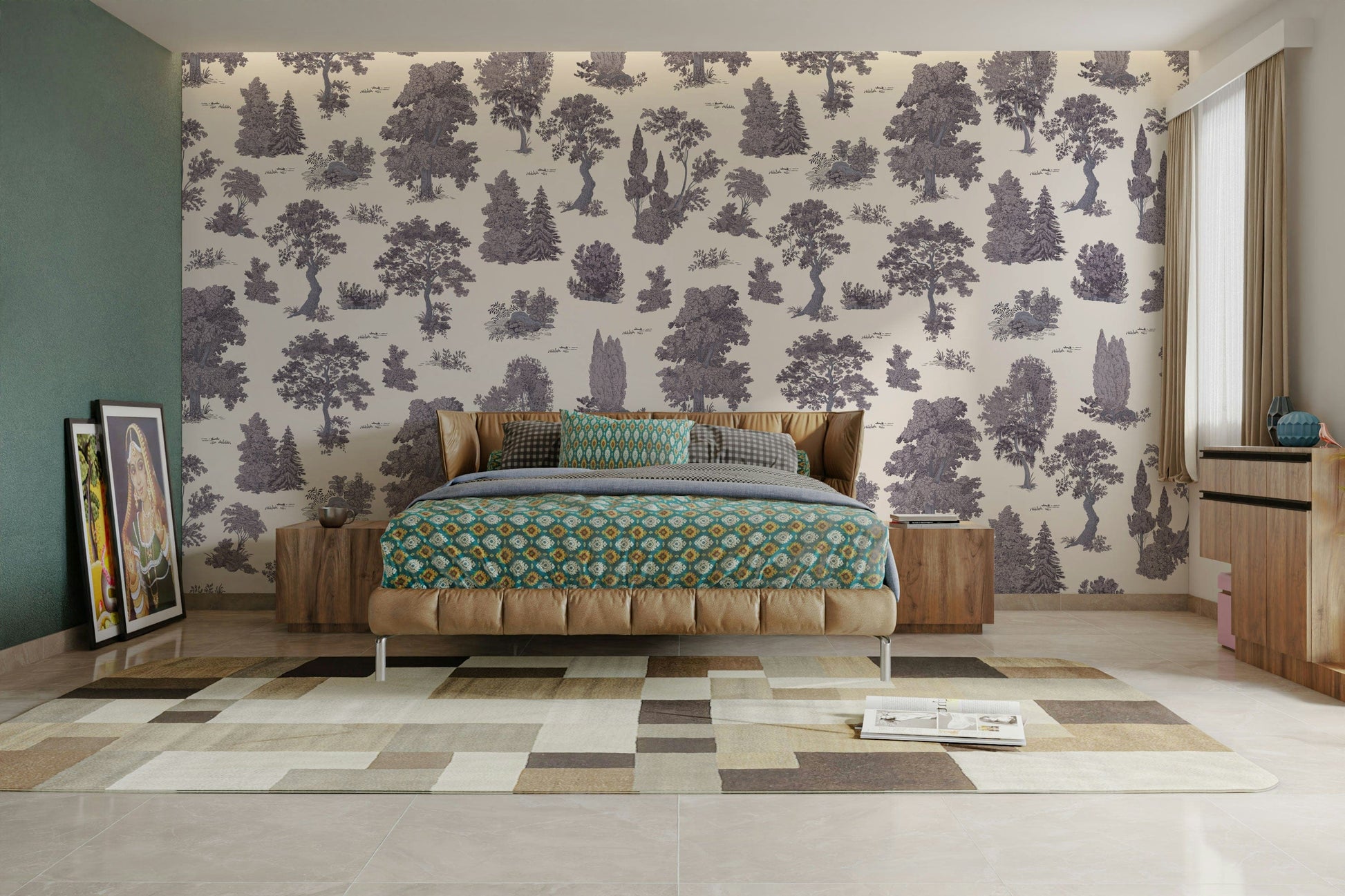 The design has a beautiful, artistic aesthetic.


