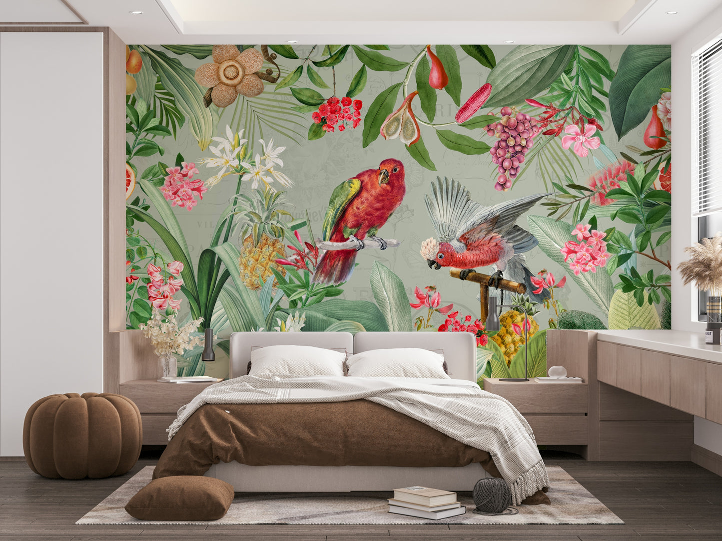Lush greenery and delicate florals for home decor

