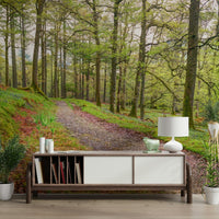 The colors are vibrant tones of green and brown.

