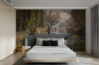 English canal mural wallpaper

