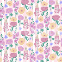 A high-quality serene botanical wall mural for walls.

