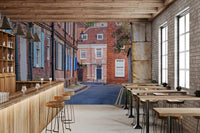 English Town Lane Wall Mural