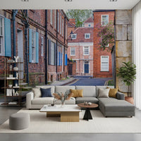 English Town Lane Wall Mural
