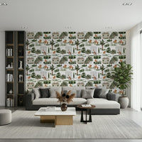Elegant hunter jumper Equestrian Estate wall paper.