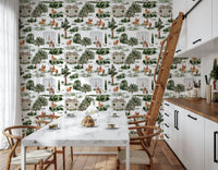 Stylish Equestrian Estate luxury wall covering paper.