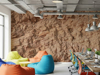 A serene eroded pattern wall mural for your decor.

