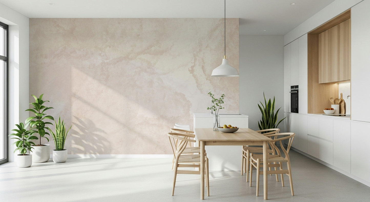 A beautiful modern art wall mural of delicate color.