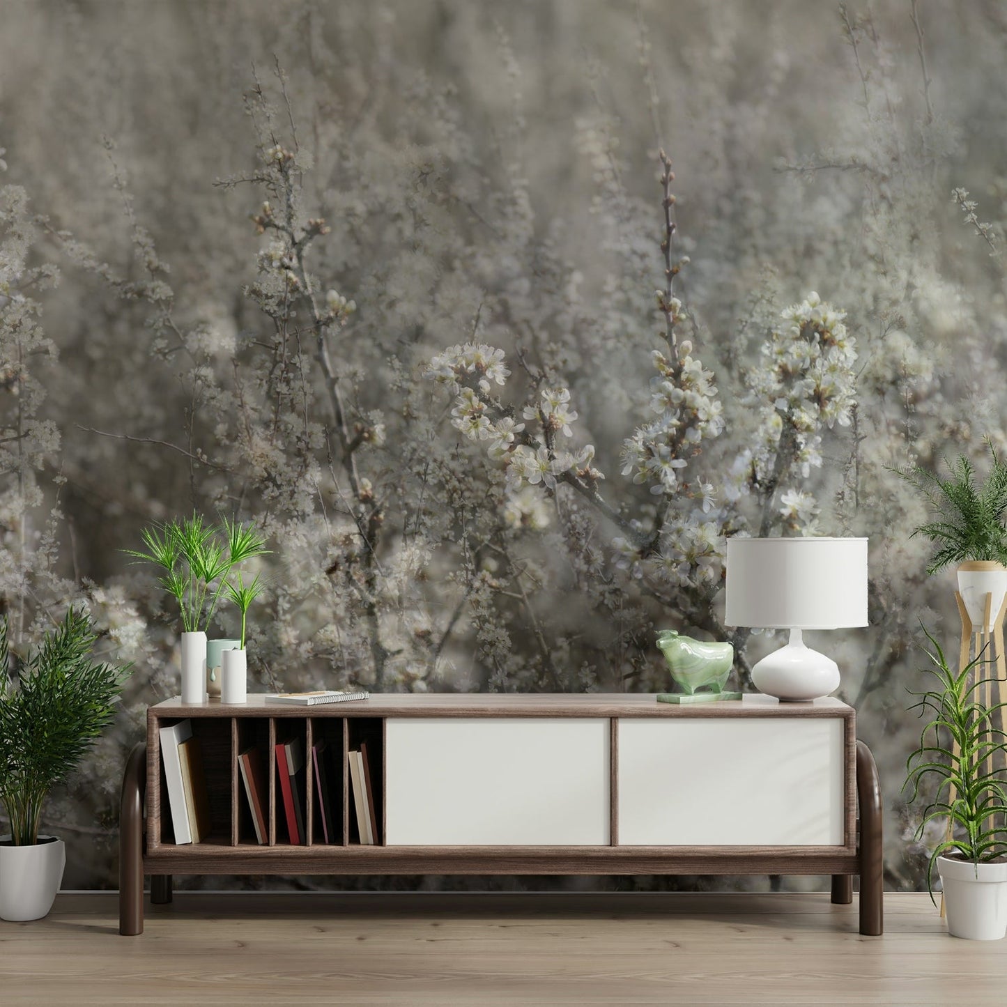 Ethereal Blossoms: Soft Floral Photography Wall Mural