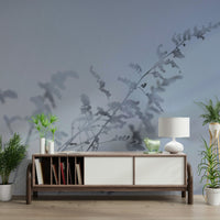 Blurry botanical flower wallpaper
