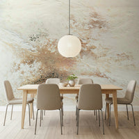 Ethereal canvas wallpaper mural adding subtle depth, movement, and artistic flair to bedrooms or offices.