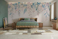 The image shows an artistic impression of a serene floral scene.

