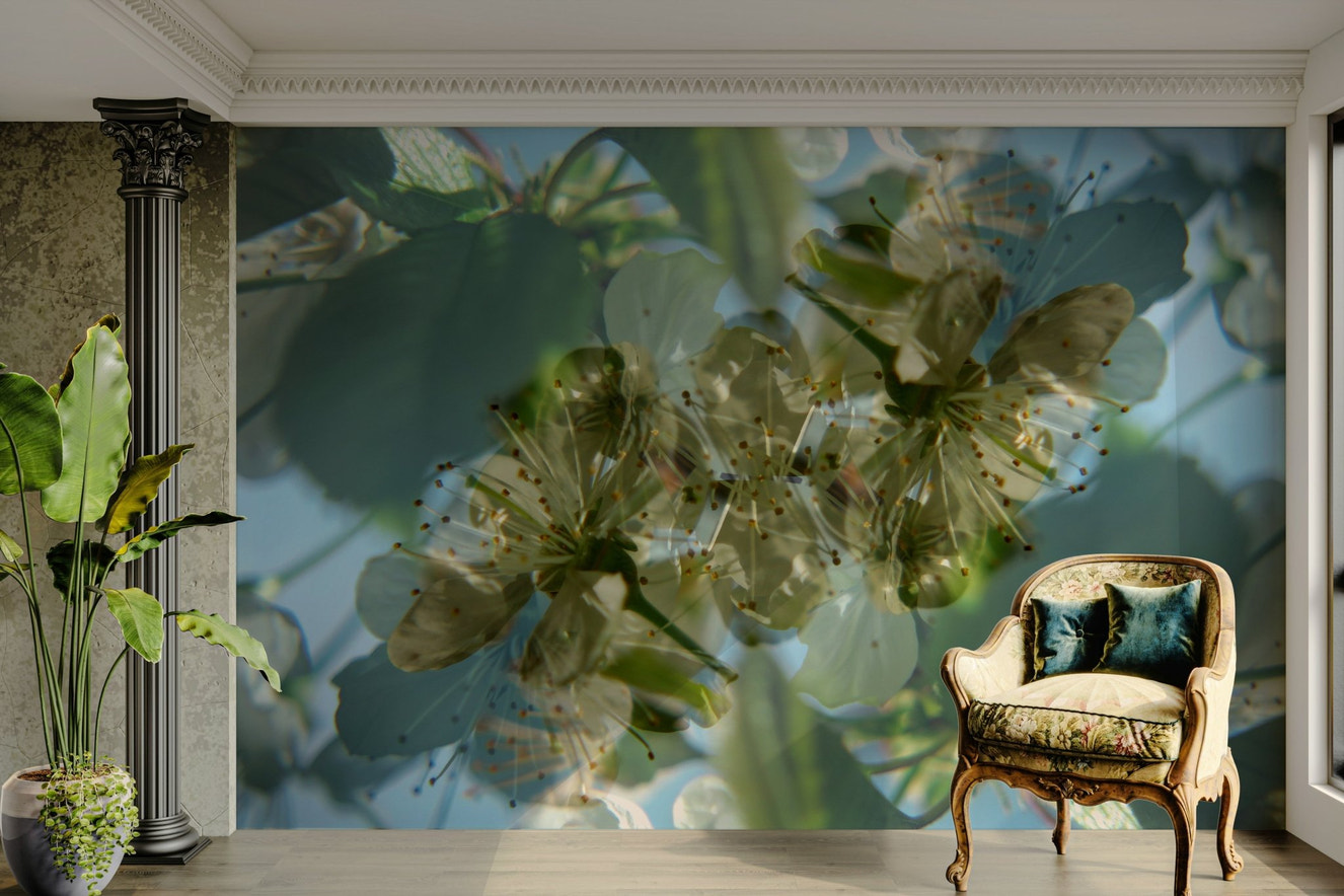 Minimalist floral art for walls
