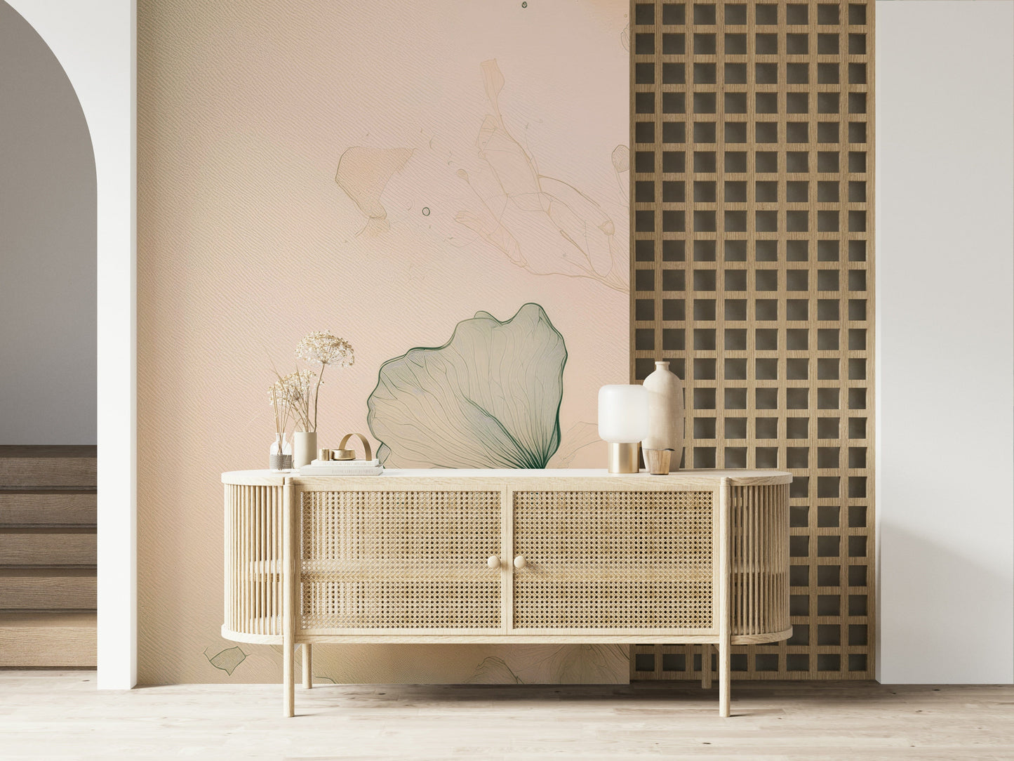 Ethereal Floral Hues Wall Mural