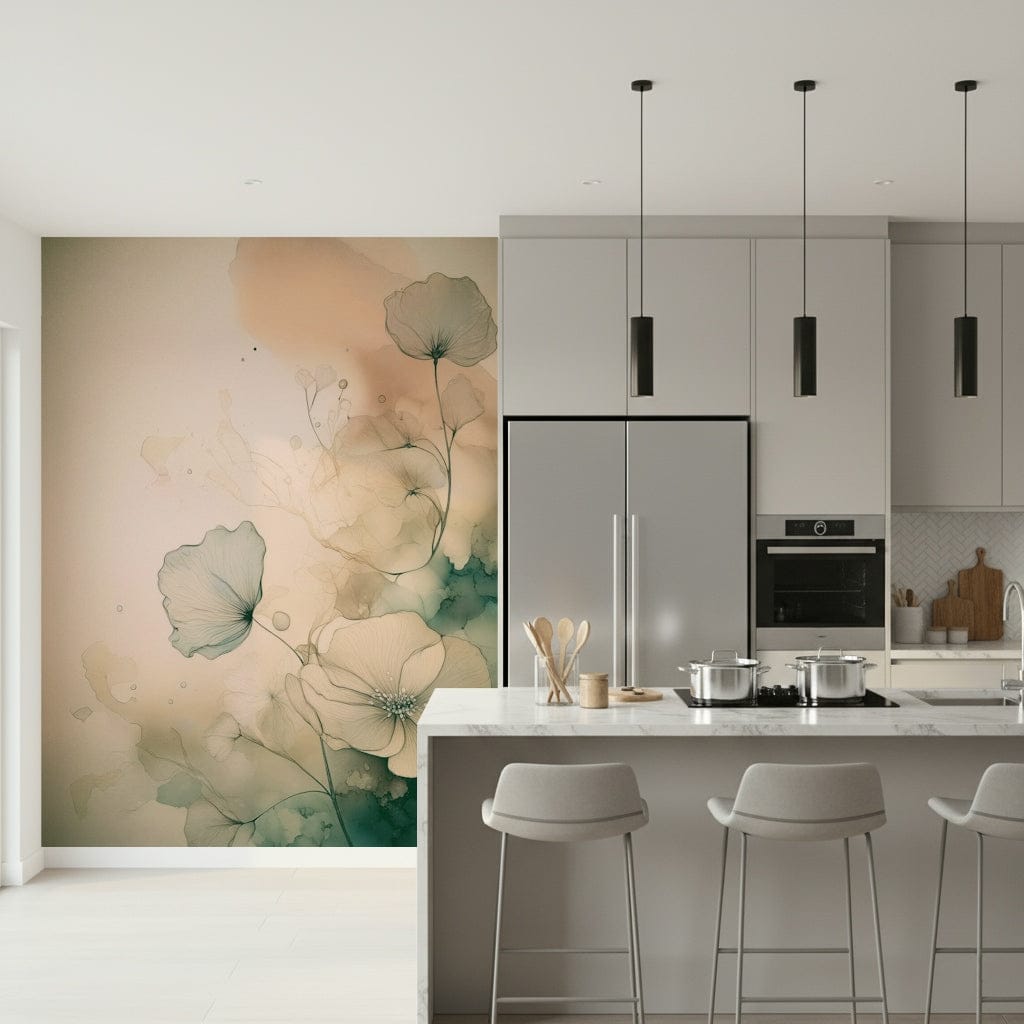 Ethereal Floral Hues Wall Mural
