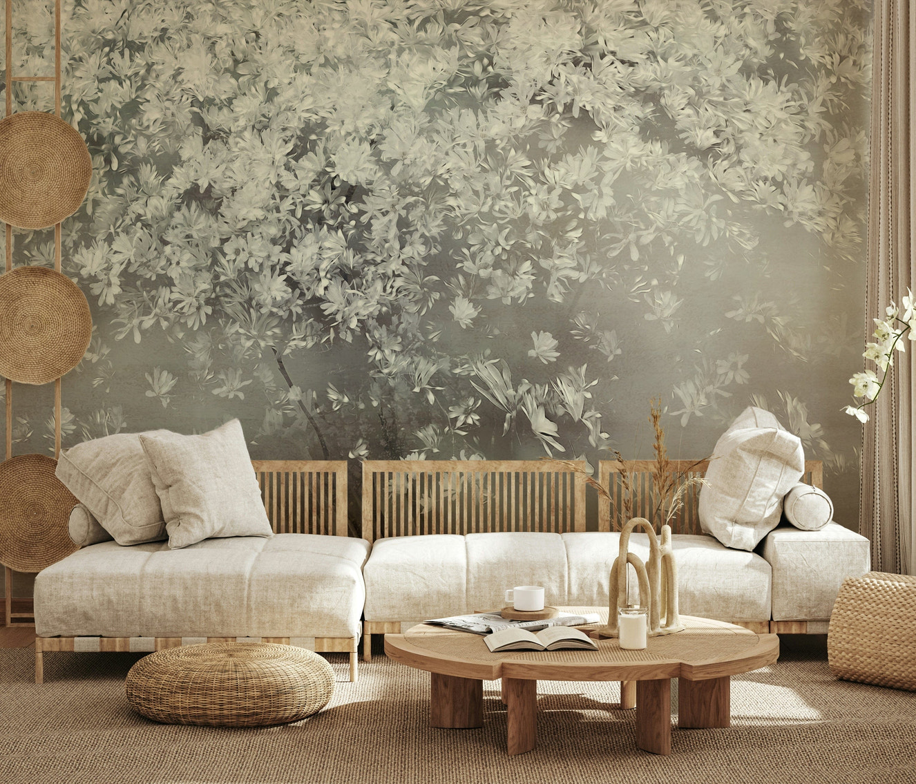 Ethereal Bloom Tree Wall Mural -2049310