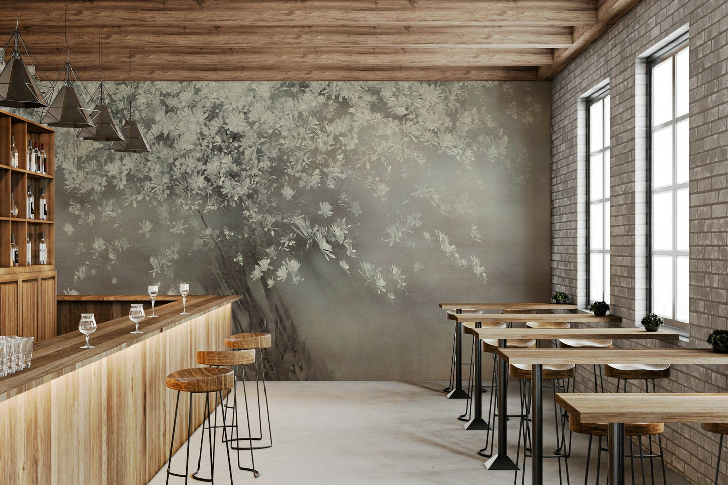 Ethereal Bloom Tree Wall Mural -2049310
