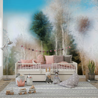 Soft nature landscape wall mural

