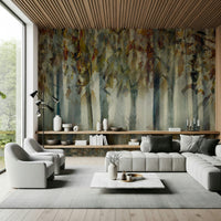 A tranquil dreamy woodland wall mural for your decor.