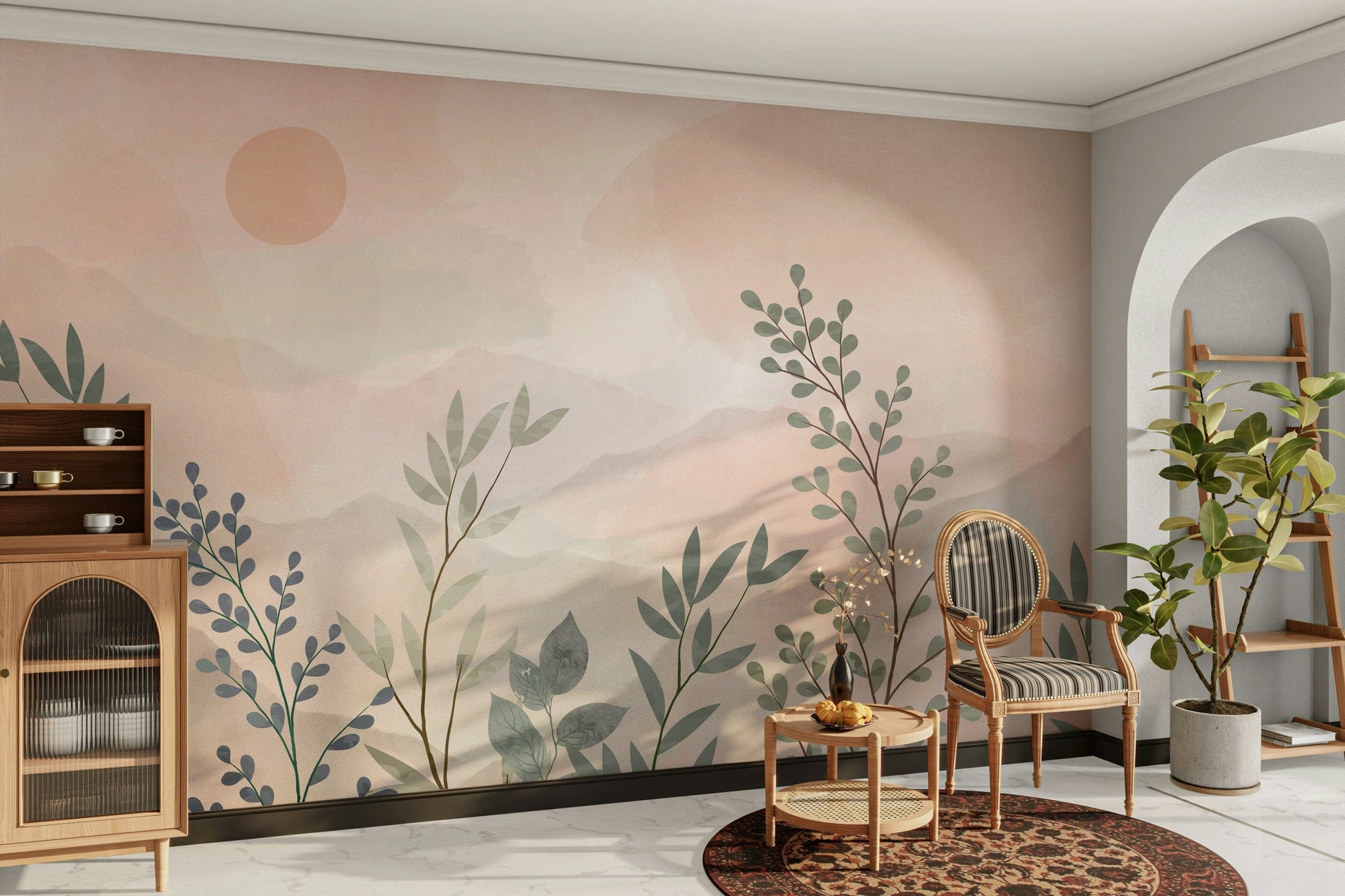 The design has a beautiful, artistic aesthetic.

