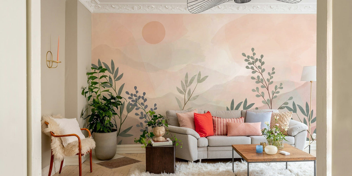 The design feels peaceful and dreamy.

