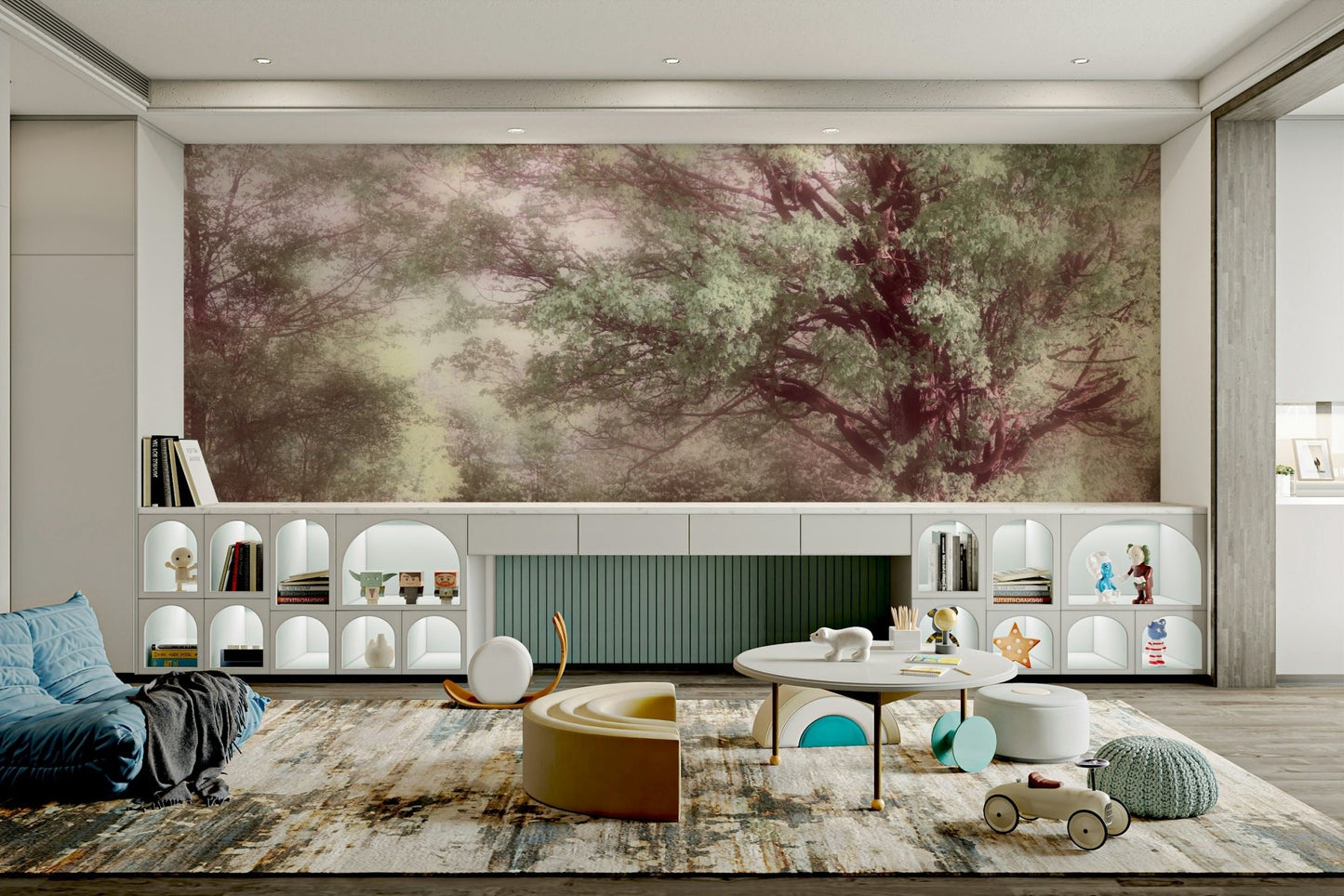 Delicate tree scene wallpaper
