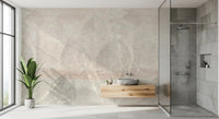 Ethereal Leaves Texture Cream Wall Mural