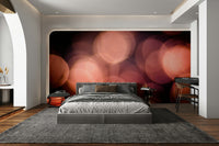 A peaceful liquid surface mural on decorative wallpaper.

