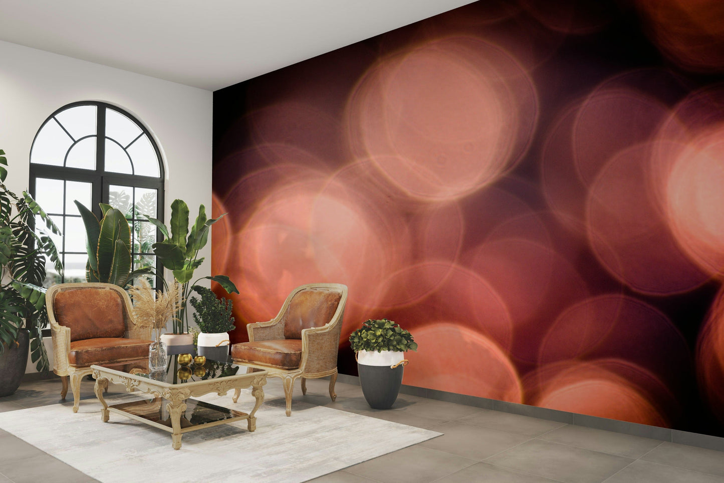 A beautiful abstract water wallpaper mural with light reflections.

