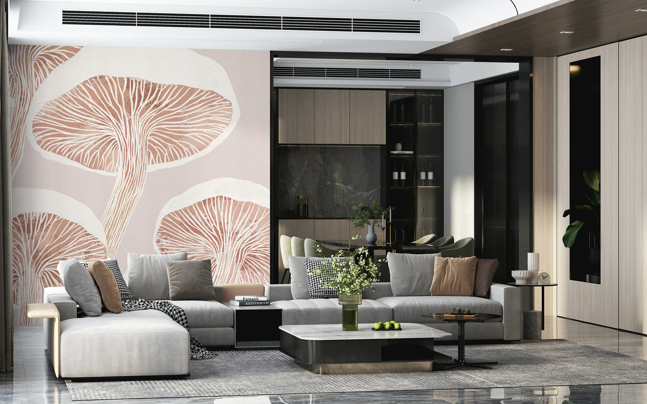 Fungi Forest Charm Wall Mural