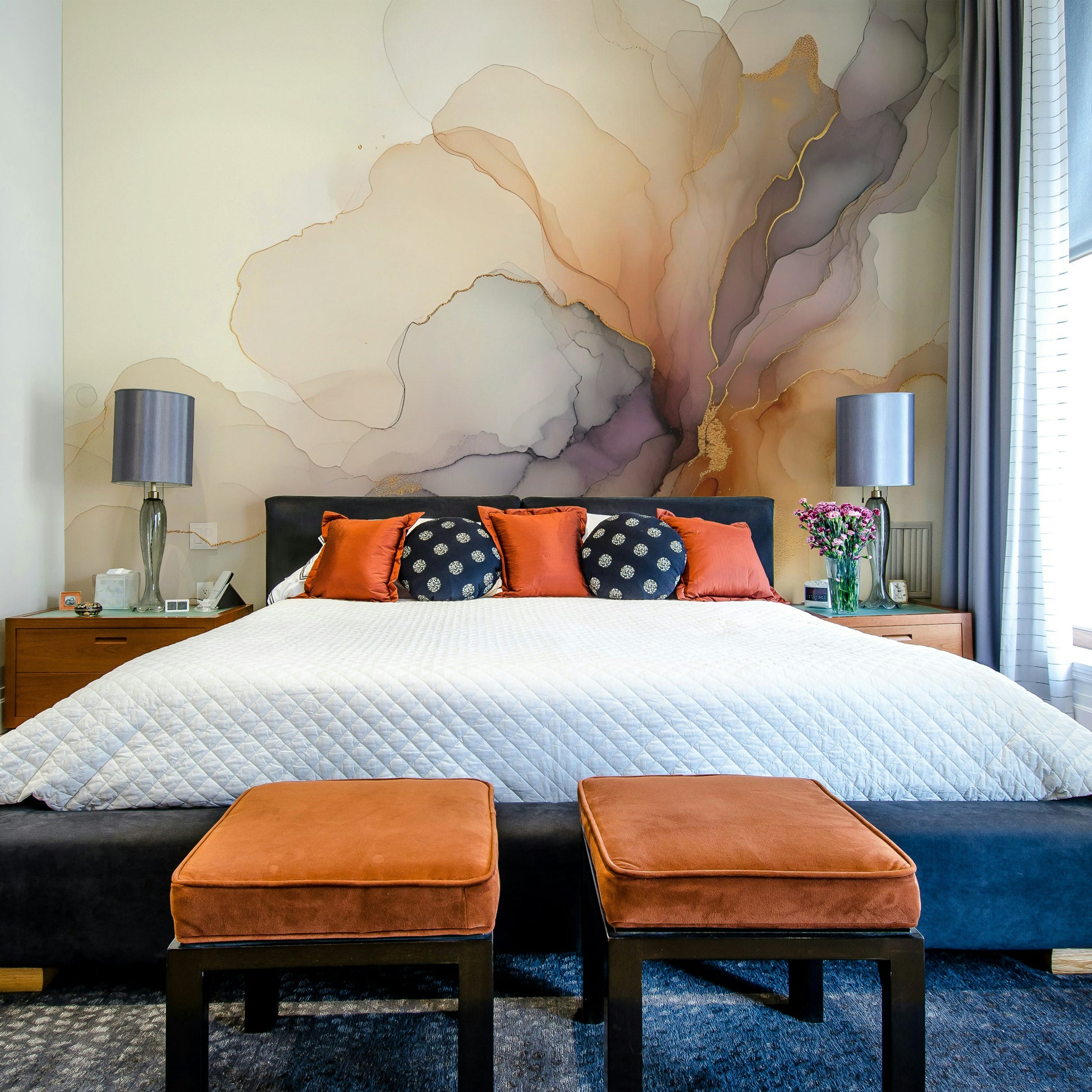 Translucent smoke clouds on a high-quality textured paper.