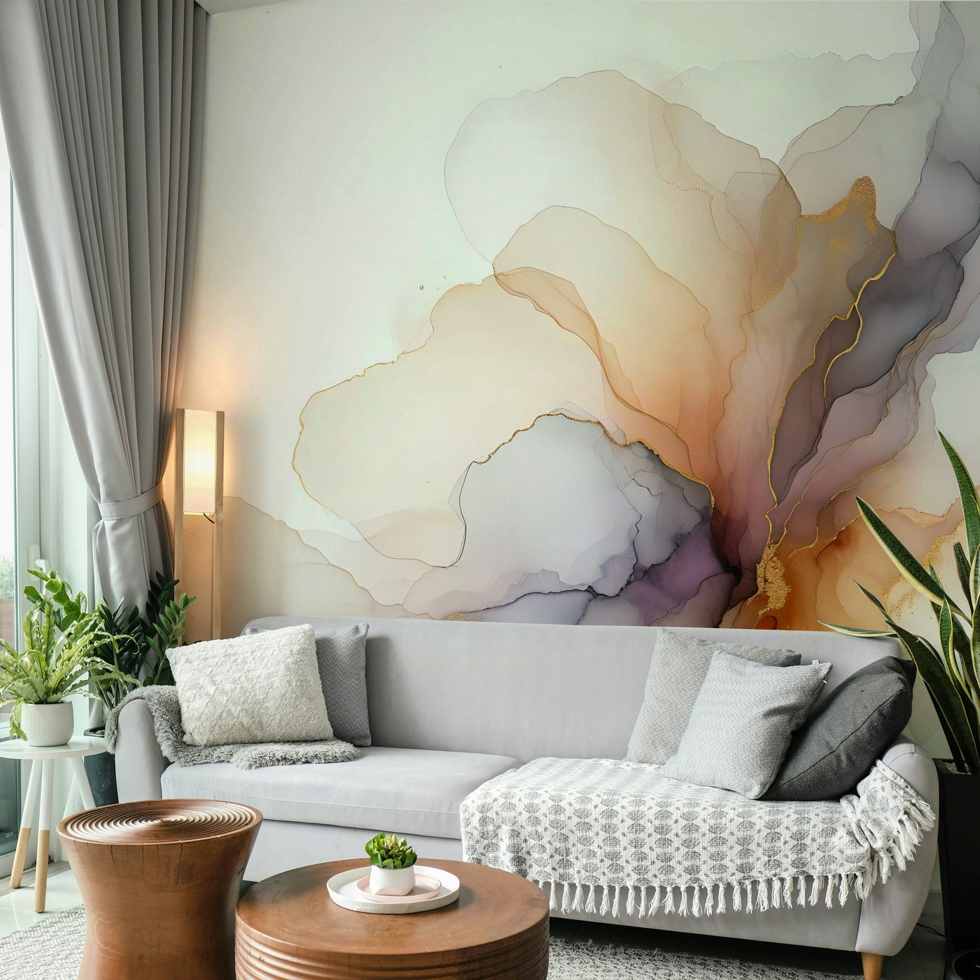 Abstract smoke patterns for contemporary home décor and styling.