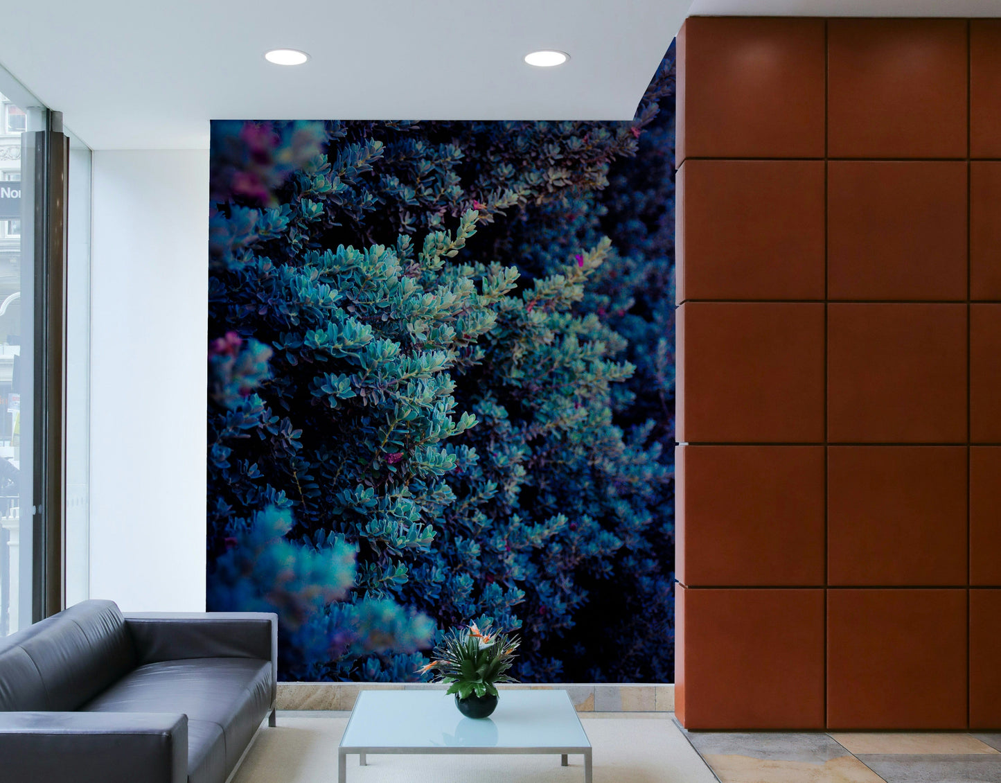 A contemplative seasonal design wallpaper mural for a feature wall.

