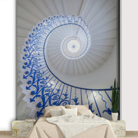 Ethereal spiral stair wall décor

