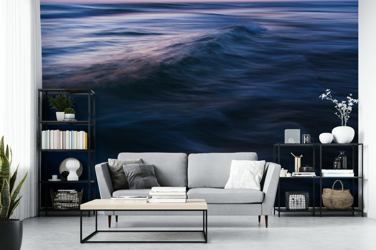 A classic wave design wallpaper for walls.

