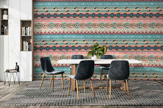 Intricate patterns inspired by hand-woven textiles.


