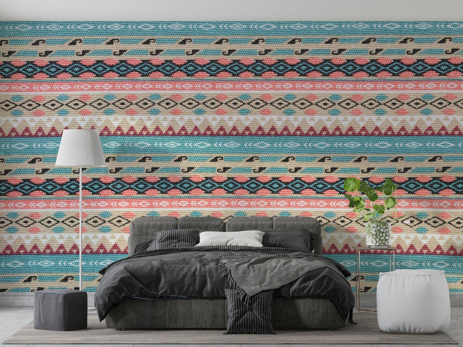 Warm, earthy or vibrant color palettes.

