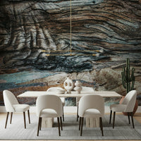 Wall mural showcasing realistic eucalyptus bark patterns for textured, nature-inspired feature walls.