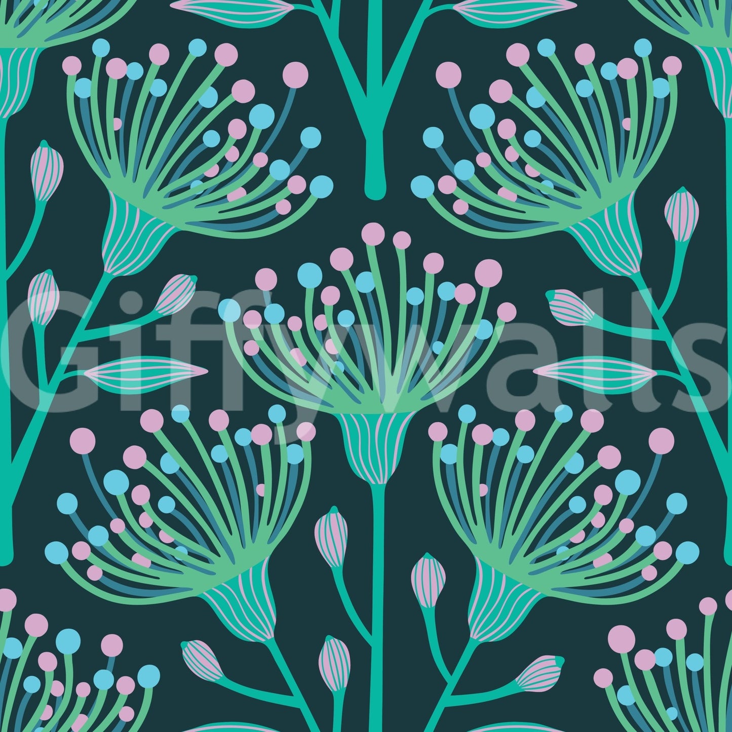 The design is non-realistic and interpretive.

