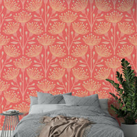 Pastel peach fuzz wallpaper design
