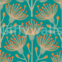 The mural acts as a beautiful and calming focal point.







