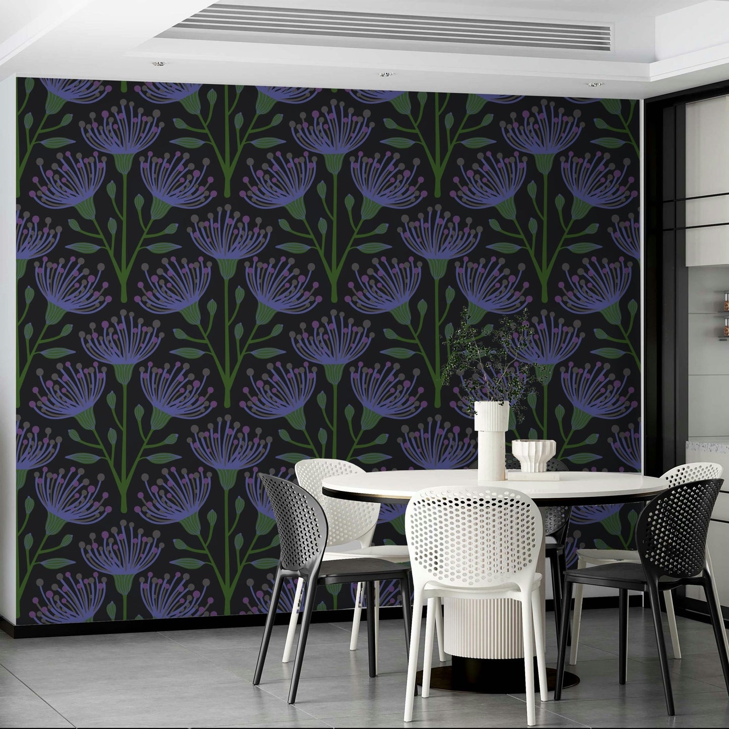 Moody floral wallpaper for walls
