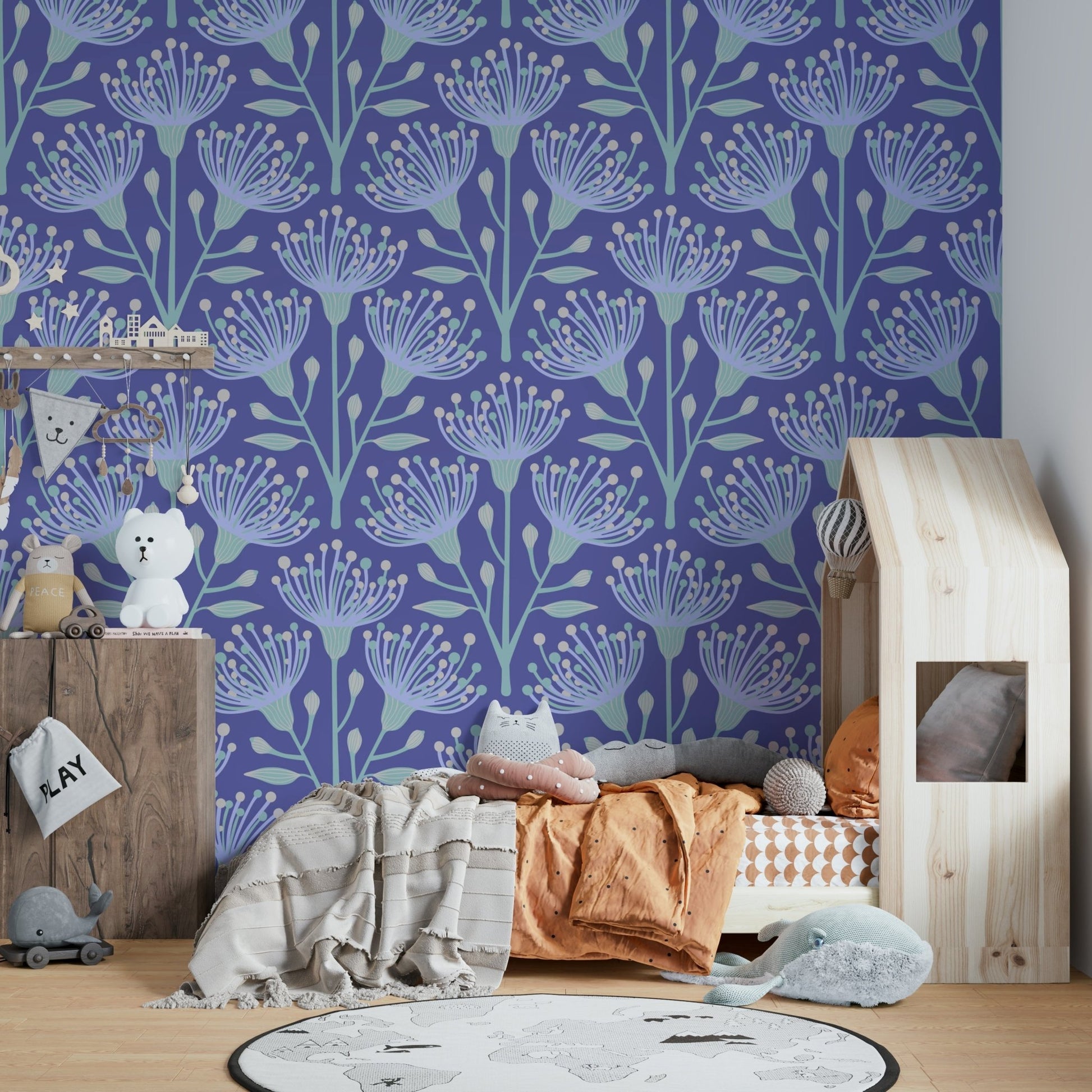 Pastel purple wall wallpaper
