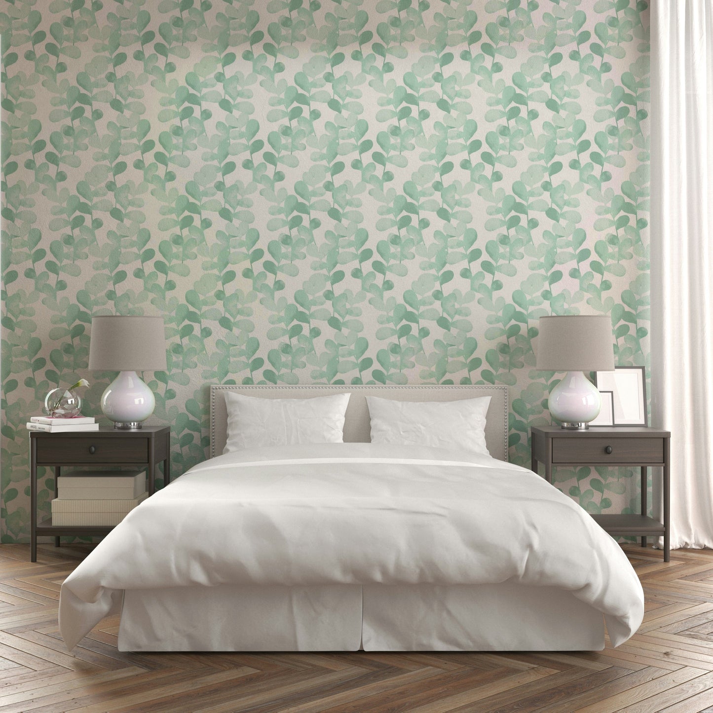 Eucalyptus Dream foliage wall mural

