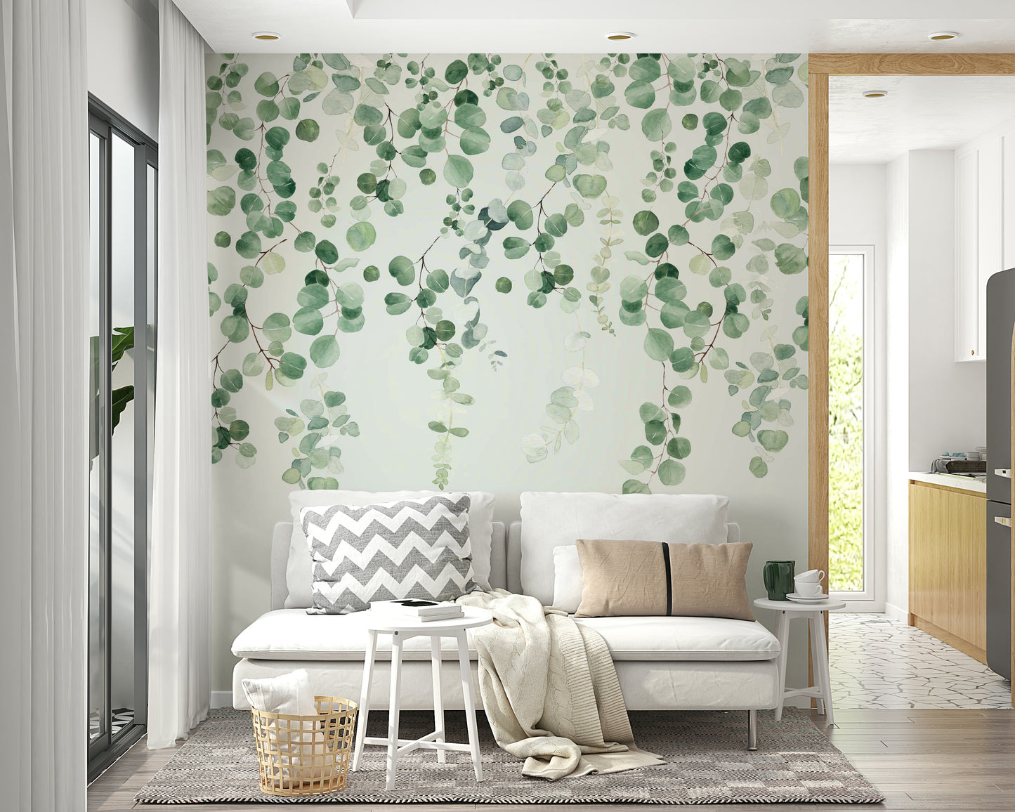 Nature-inspired eucalyptus wall art

