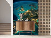Europe at Night Wall Mural