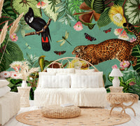 Nature-inspired wallpaper for living rooms

