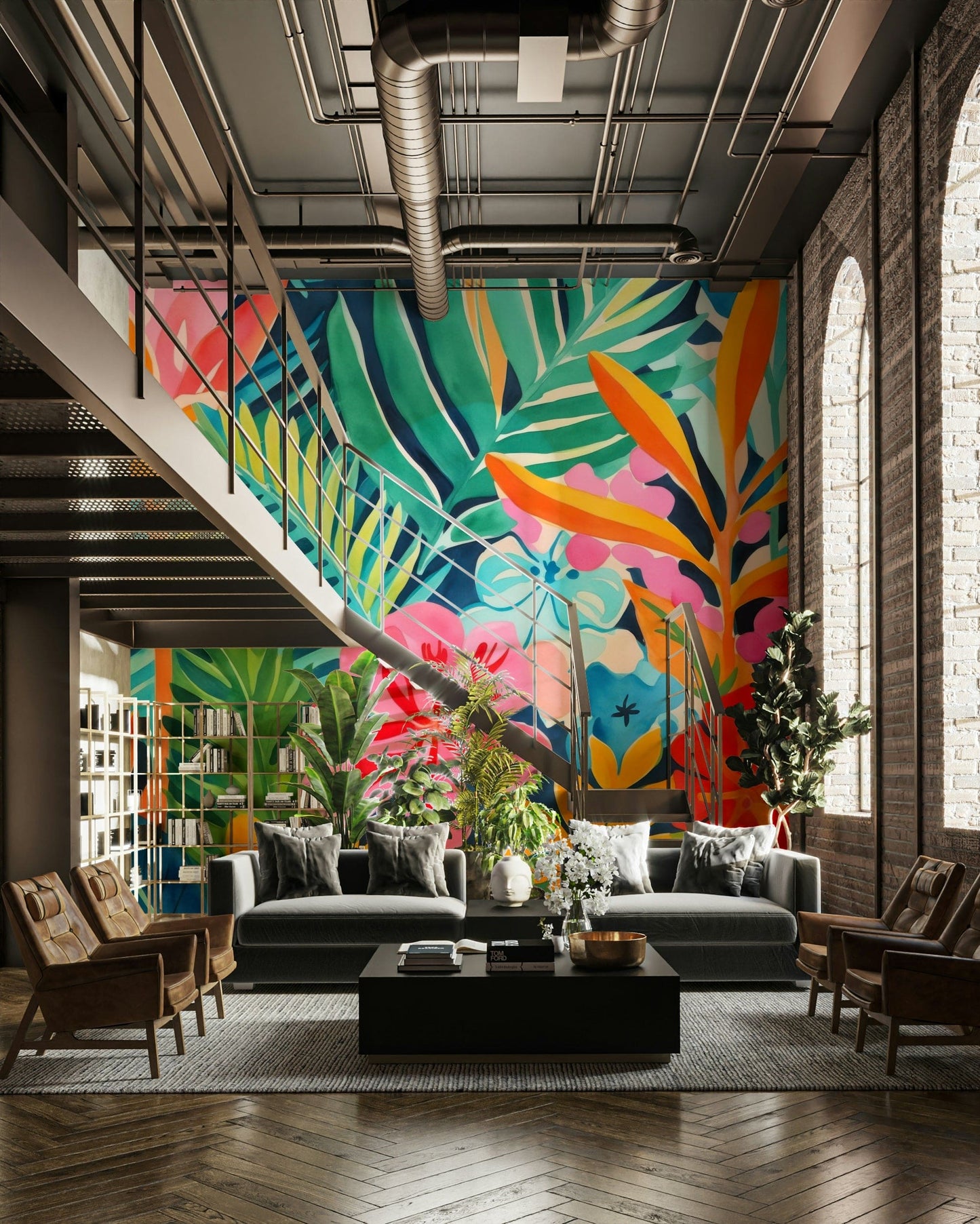 The artistic style is realistic and highly detailed.
